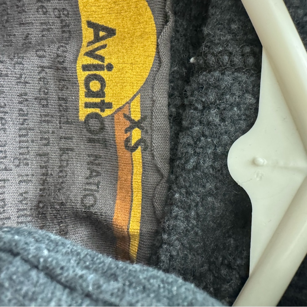 Aviator Nation Gray and Gold Hoodie - Picture 2 of 2